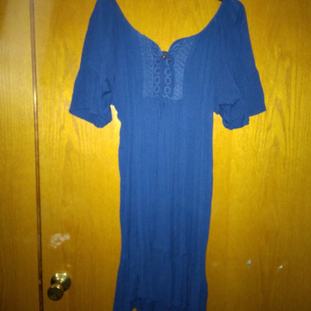 Blue Boho casual dress